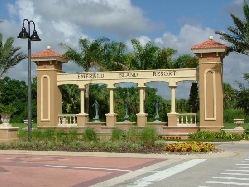 Entrance to Emerald Island Resort