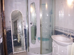bathroom with steam shower