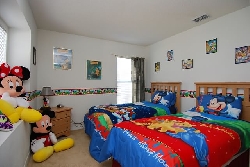 Disney room with twin beds