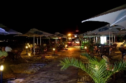 Beach bar at night ,Sunny Beach.