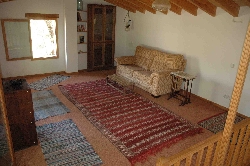 Loft living-room showing double sofa-bed