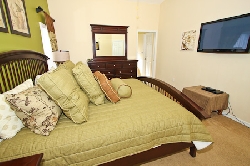 Master King Bedroom with Flat Screen TV