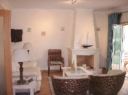lounge area with garden views