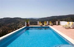 Swimming pool and countryside views