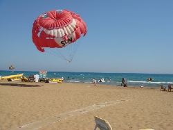 One of the local beaches in Side