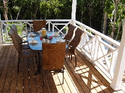 Outside dining area