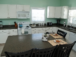 Kitchen area with Island