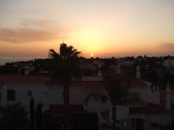 Evening view from top terrace
