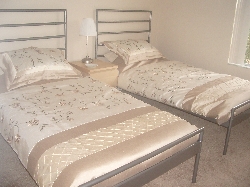 twin bedroom WITH walk in robe