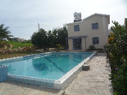 Villa and Pool area