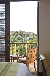 Master bedroom and balcony