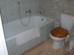 On-suite with bath.
