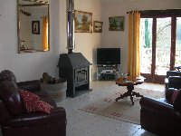 Lounge with flat screen tv