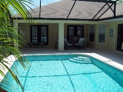 Pool with covered lanai