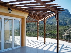 Poolside veranda
