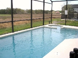 Pool with rural view
