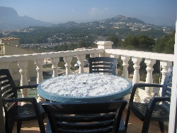 Patio/mountains views
