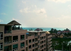 The development, 5 min walk to the beach