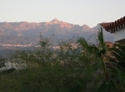 Sun setting on Teide from our balcony