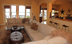 Great Room with 62' Flat Screen TV