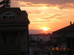 sunset from balcony