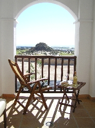 Views down golf course towards sea