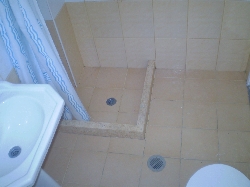 bathroom in a threebeds apartment.
