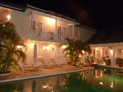 Villa at night