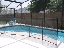 Pool safety guard - removable