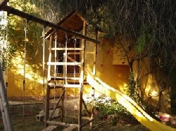 Swing and climbing toy