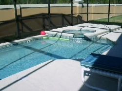 Pool has some shade -you'll need it!!