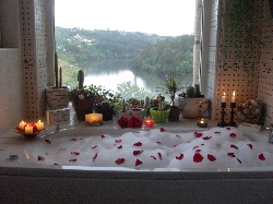The main bath ...and the view