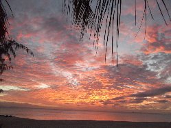 Sunset from the beach