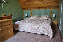 Bedroom with super king size bed