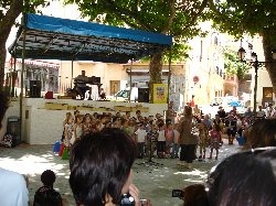 School concert on the village square