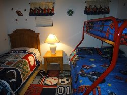 Boys themed bedroom view