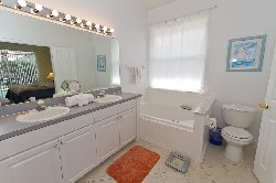 Master Bathroom with large tub