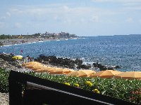 Local beach view
