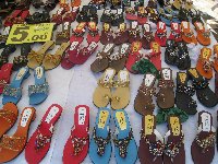 There is a large weekly fashion market