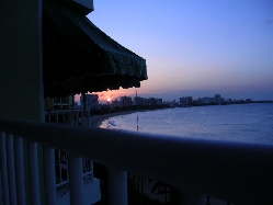 Sunset from our OCEANFRONT Balcony