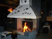 Open Log Fire