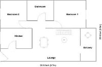 Floor plan of the apartment