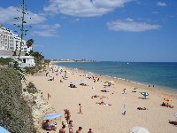 The beach at nearby Armacao De Pera