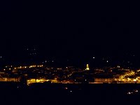 Jalon town at night