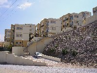 parking next to apartment