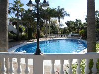 The main swimming pool and terrace