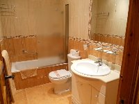 Refurbished bathroom with shower
