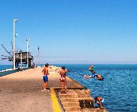 Cool off in the sea!