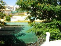 Pool view from front door