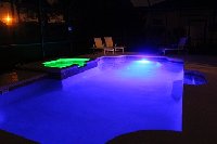 Pool @ night with mood lighting